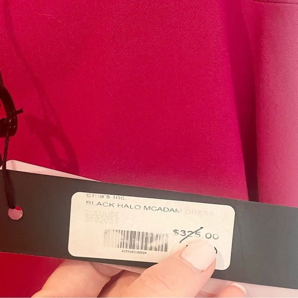 NWT Black Halo McAdam Dress Hot Pink With Pockets New - Picture 6 of 12